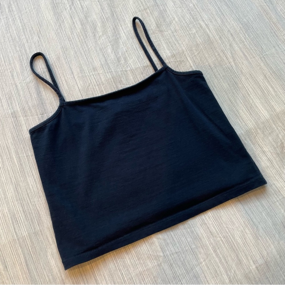 Brandy Melville Navy Blue Cotton Camisole Top